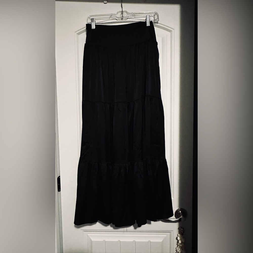 Elegant Black Maxi Skirt